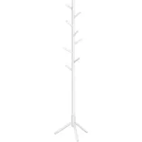 Mazazu MIRA Home - Kapstok - Garderoberek - Opbergrek - Kledingrek - Wit - Hout - ‎47x47x175