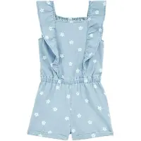 We fashion Overall blauw denim / wit