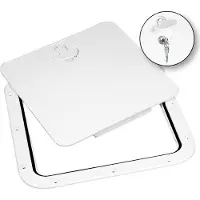 Nuova Rade Inspectieluik met afneembare deksel - 380x380 mm - Wit