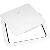 Nuova Rade Inspectieluik met afneembare deksel - 380x380 mm - Wit