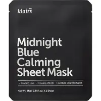Klairs Midnight Blue Calming Sheet Mask – Kalmerend sheetmasker voor de gevoelige huid 1 St