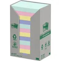 3M zelfklevende notes 51 x 38 mm kleurenassortiment 24 stuks à 100 vellen