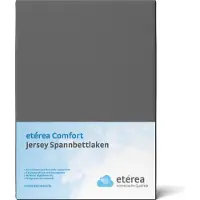 Eterea Cosmesi Naturale etérea Jersey Hoeslaken 80x160 - 80x180 cm Oekotex Made in Green - 100% katoen - antraciet