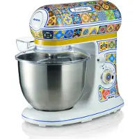 Ariete Positano 1588 - Italiaans design keukenmachine - 5.5 liter - 3 accessoires - 2400 Watt - 7 snelheden