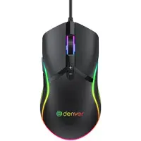 Enzo Denver Optische gaming muis bedraad USB RGB licht zwart - 9510055
