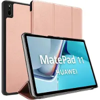 Cadorabo Tablet Book (MIT Wake Up) Cover (Huawei MatePad 11 (2021)), Tablethoes, Roze