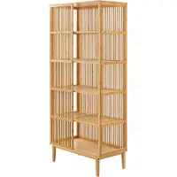 En.casa Staand rek Trundholm 185x80x45 cm bamboe