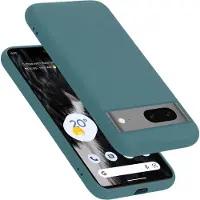 Cadorabo Hoesje geschikt voor Google PIXEL 7 in LIQUID GROEN - Beschermhoes gemaakt van flexibel TPU silicone Case Cover