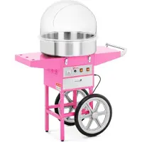 Royal Catering Krachtige suikerspinmachine met roestvrijstalen kom en warmhoudlade - 230V, 1200W