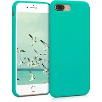 Kwmobile telefoonhoesje geschikt voor Apple iPhone 7 Plus / iPhone 8 Plus - Hoesje met siliconen coating - Smartphone case in turquoise