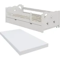VitaliSpa Jessica Kinderbed – 80x160 cm met lade en matras Wit