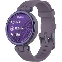 Strap-it Siliconen Smartwatch bandje - Geschikt voor Garmin Lily siliconen bandje - paars - Horlogeband / Polsband / Armband