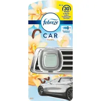 Febreze Auto Luchtverfrisser - Vanille - 1 stuk - Met clip - Laat tot 30 dagen een lichte frisse geur achter - 2ml