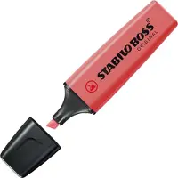 Stabilo BOSS ORIGINAL - Markeerstift - Hoogste Kwaliteit - Rood - Doos 10 stuks