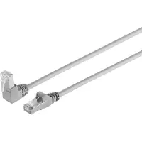S-Conn S/FTP CAT6 Gigabit netwerkkabel haaks/recht / grijs - 10 meter