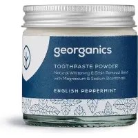 Georganics Natuurlijk tandpoeder Engelse pepermunt 60 ml Poeder