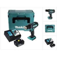 Makita Boormachine + slagboor, DDF 482 RG1J Snoerloze boormachine 18 V 62 Nm + 1x oplaadbare batterij 6.0 Ah + oplader + Makpac (Oplaadbare batterij)