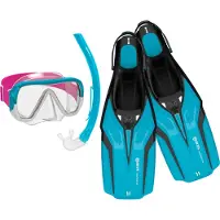 Mares Aquazone Nateeva Keewee Junior Snorkeling Set Blauw XS Kinderen