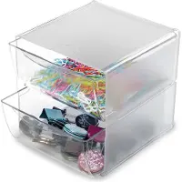 Deflecto Classic Cube organizer met 2 lades
