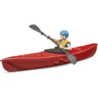 BRUDER bworld Kajak mit Figur - 63155