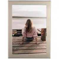 Hama Fotolijstje Fotolijst 13 x 18 cm voor 1 foto, om op te hangen en te plaatsen, zilverkleur (1 stuk)