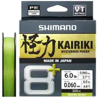 Shimano Fishing Line Kairiki 8+ Braided Line 300 M Transparant 0.060 mm