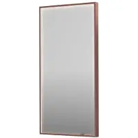 Ink Spiegel sp19 40x4x80 cm incl. Direct led-verlichting rondom en spiegelverwarming geborsteld koper