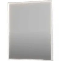 Ink Spiegel SP19 70x4x80 cm incl. direct LED-Verlichting Rondom en Spiegelverwarming Mat Wit