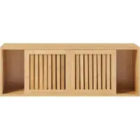 En.casa Wandrek Grums met 2 schuifdeuren 92,5x20x33 cm bamboe