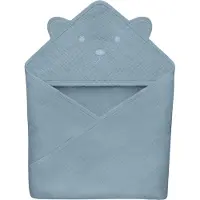 Lionelo Muslin Hooded Baby Towel - 100% katoenen mousseline - Geen irritatie - Praktisch formaat