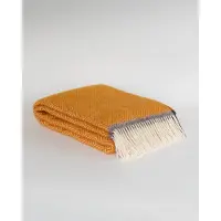 Most - Wollen plaid Venezia yellow - 100% Nieuw-Zeelandse wol - 140 x 200 cm - geel