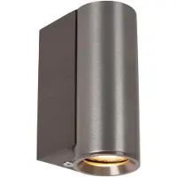 Lucide DUPLA - Wandspot / Wandlamp - 1xGU10 (MR11) - Grijs ijzer