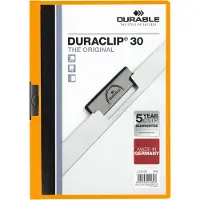 Durable klemmap DURACLIP, A4, kunststof, met clip, oranje