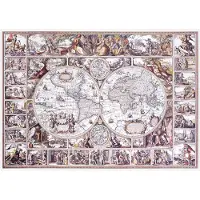 WoodenCity The Age of Exploration map puzzel in hout 505 stuks