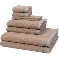 Ross Dames en Heren 2 X washandjes 2 X gasten- 2 X douche- 2 X handdoek - in set Smart