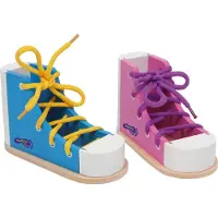 Small Foot - Houten Rijgschoenen, 2st.
