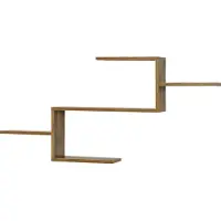 En.casa Wandplank Flekkefjord 5 planken 104x14,5x49,5 cm houtkleurig