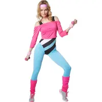 Dressforfun Aerobicster S - verkleedkleding kostuum halloween verkleden feestkleding carnavalskleding carnaval feestkledij partykleding - 302748
