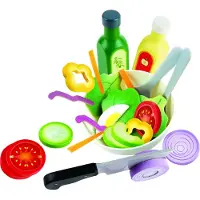 Hape Salad Set With Ingredients Groen Kinderen