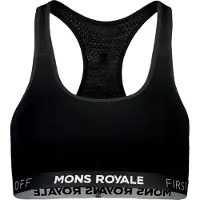 Mons Royale - Women's Sierra Sports Bra - Sportbeha XS, zwart