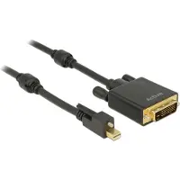 DeLOCK Premium Mini DisplayPort 1.2 naar DVI actieve kabel (4K 30 Hz) / zwart - 2 meter