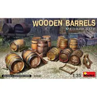 Mini art Houten vaten. Middelgroot formaat