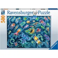 Ravensburger puzzel Kleurrijke kwallen - Legpuzzel - 500 stukjes