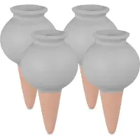 Relaxdays waterdruppelaar keramiek - set van 4 - druppelsysteem - 100 ml - kamerplanten