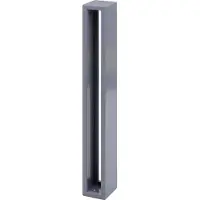 MCW Fietsenrek -J80, fietsstandaard leunbeugel, gegalvaniseerd staal outdoor poedercoating 87x10x13cm ~ grijs