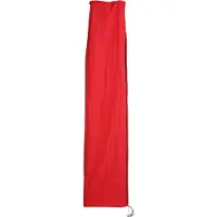 MCW Beschermhoes voor zweefparasol tot 4,3 m (3x3 m), afdekhoes met ritssluiting ~ rood