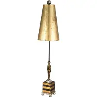 Flambeau LED Tafellamp Noma Luxe | 1X E27 Max 60W | Gold, Black and Silver Leaf