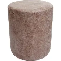 Mendler Set van 2 poefs en bijzettafeltjes -K48, salontafel, poef, MVG-gecertificeerd MDF metaal kunstleer ~ bruin