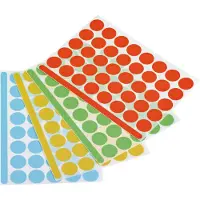 MAGNETOPLAN 1111526 Etiketten voor markeringspunten Ø 19 mm Blauw, Groen, Rood, Geel 1200 stuk(s) Permanent hechtend