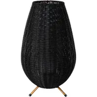 Lucide COLIN IP44 - Oplaadbare Tafellamp Binnen/Buiten - Accu/Batterij - LED 3 StepDim - 1x3W 3000K - IP44 - Zwart